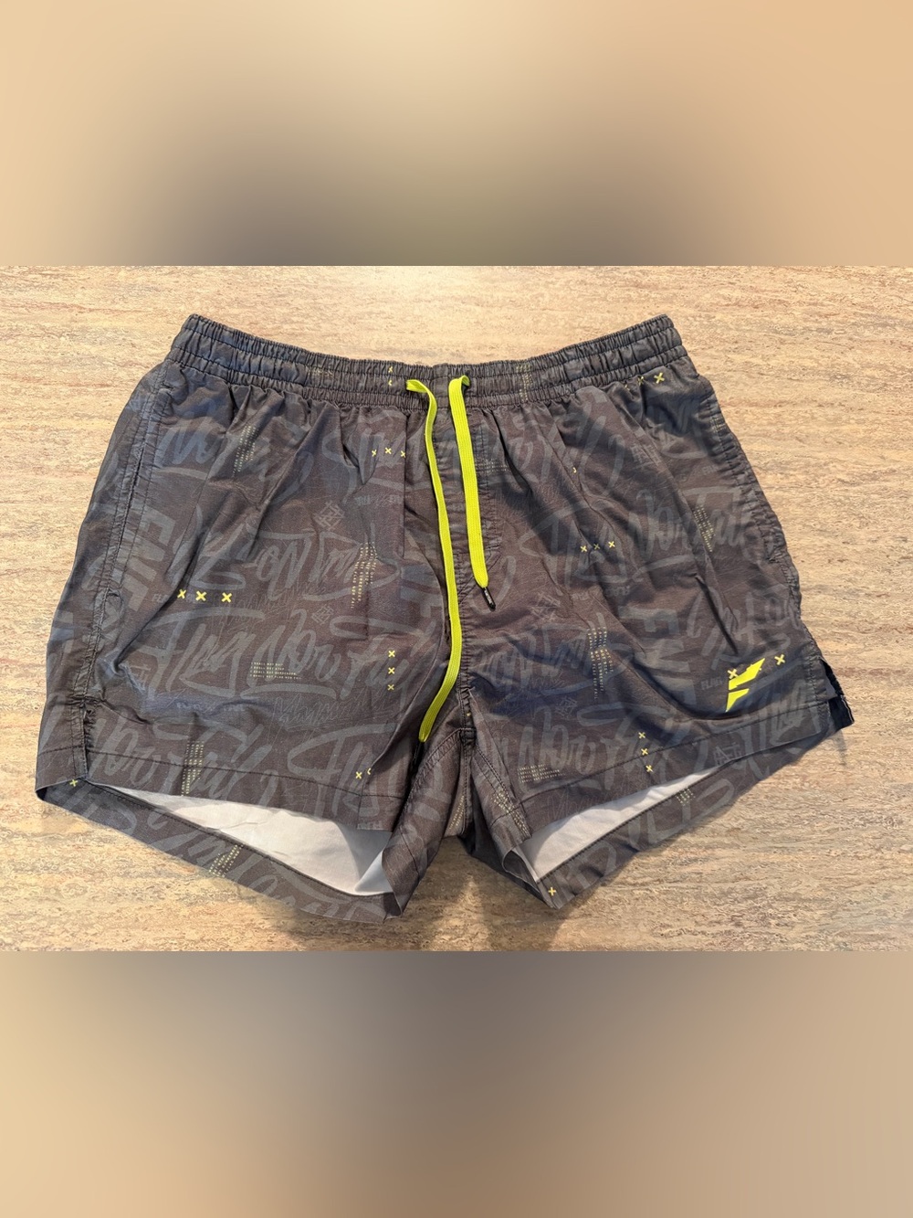 flag nor fail Gray Shorts with White Mesh Lining